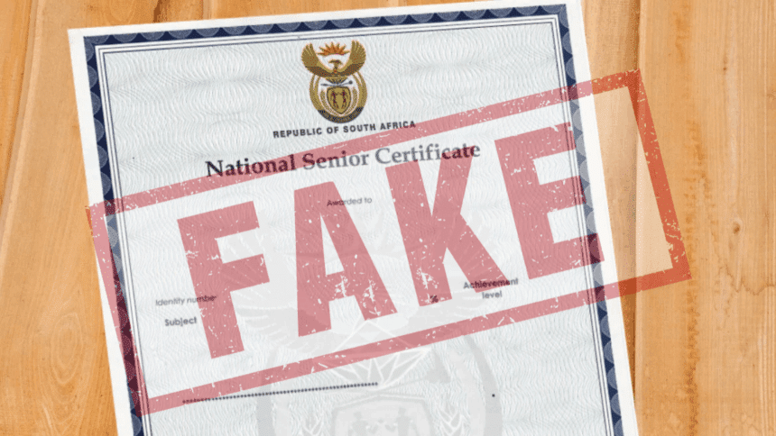Fake Matric Certificates