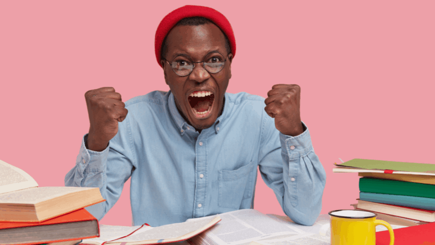 South African students celebrating matric results