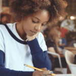 Student studying to upgrade matric results in South Africa