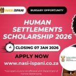 Department of Human Settlements Scholarship Programme 2026