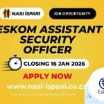 Eskom Is Hiring a Assistant Security Officer (x4)