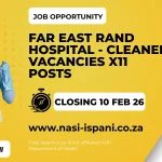 Far East Rand Hospital - Cleaner Vacancies x11 Posts