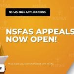 NSFAS Appeals Now Open!