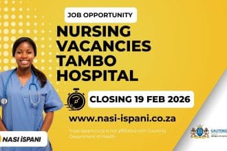 12 Nursing Job Openings at Tambo Memorial Hospital – Apply Now!
