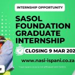 Sasol Foundation Graduate Internship Programme 2026