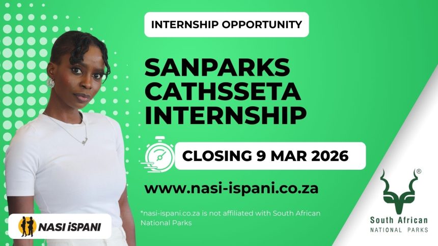 SANParks CATHSSETA Internship Programme 2026